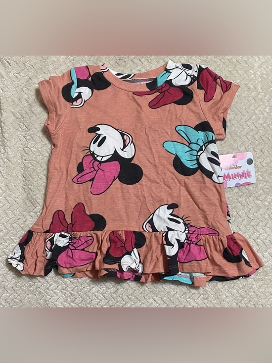 Disney Other - Minnie Mouse flounce hem shirt